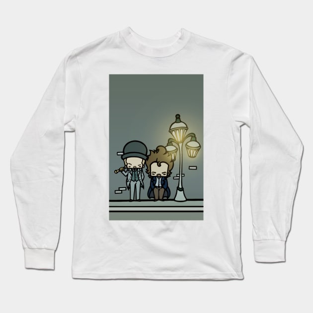 Holmes Watson Long Sleeve T-Shirt by xanderbaldini